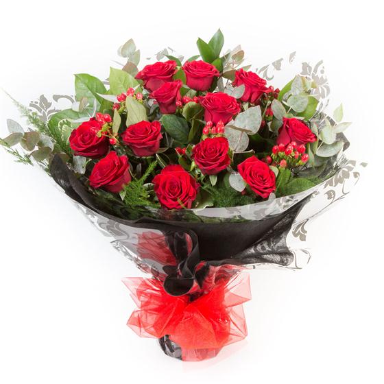Dozen Long Stemmed Red Roses — flowers from Stems of Burnside, £65